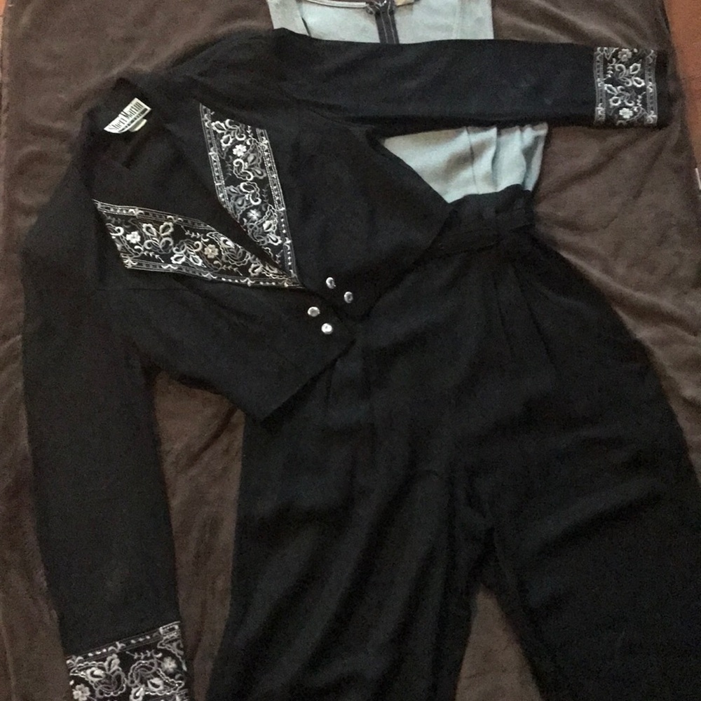 ❄️Black & Silver Dressy Pantsuit With Jacket❄️